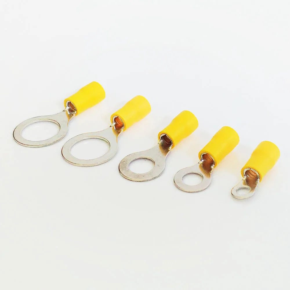 Фотоэлемент красного цвета кольцевая Изолированная клемма для кабеля