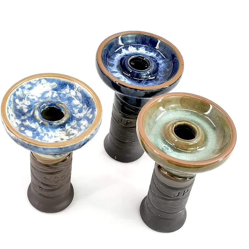 Ceramic Bowl One Hole Phunnel Shisha Bowl Hookah Chicha Head Smoking Bowl Hookah Narguile Accessories