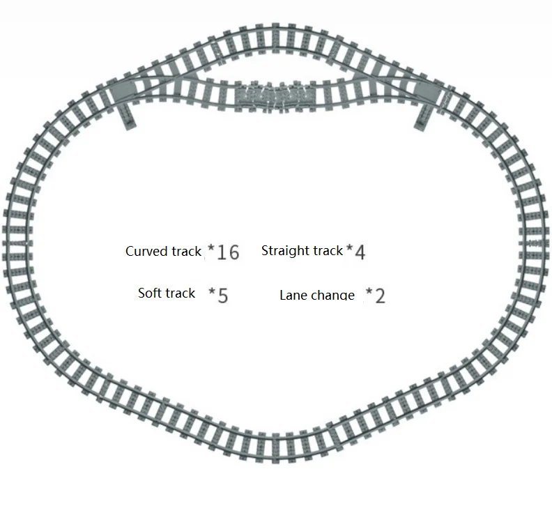 100 шт. Детский конструктор для железной дороги | Игрушки и хобби