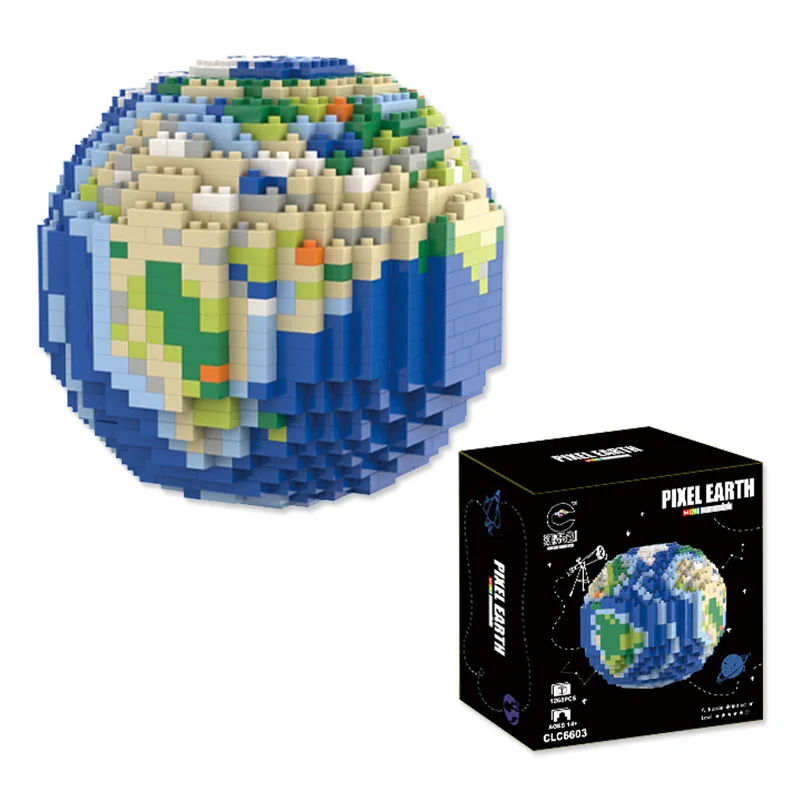 1268 Uds de la tierra de 6603 Micro bloques de construcci&oacute;n cifras espacio Diamond Mini ladrillo juguetes educativos para ni&ntilde;os amigo colecci&oacute;n regalo-1