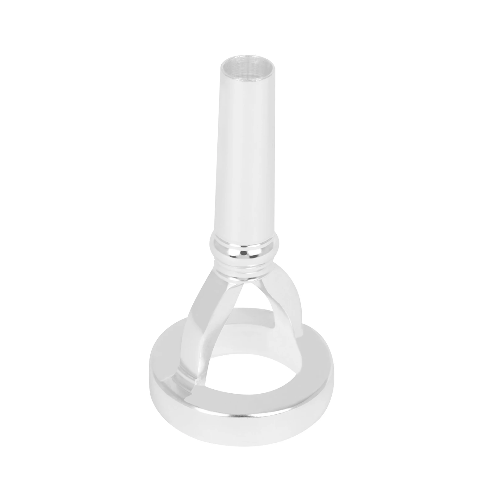 

Silver-Plated Tuba Mouthpiece Exerciser Brass Mouthpiece Tuba Blowing Nozzle Tuba Horn Mouth Exerciser Mouth Shape Exerciser