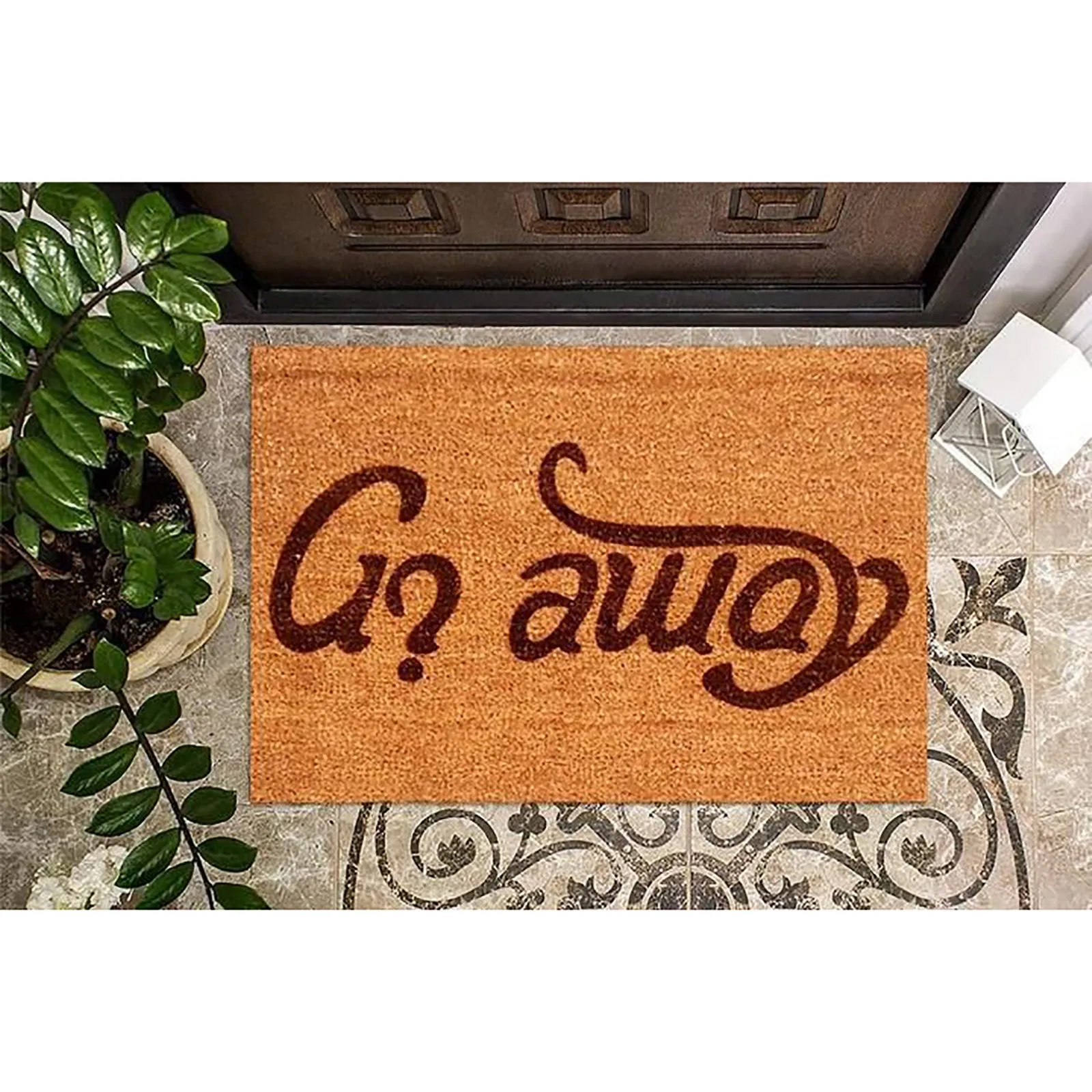 

40x60cm Welcome mat Welcome-Go Away Come In Doormat ndoor Outdoor Floor Mat Non Slip for home accessories#30