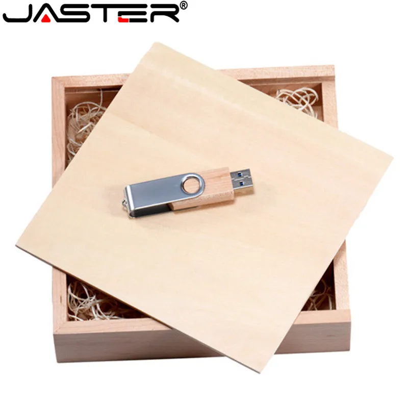 JASTER 1 шт. бесплатный логотип ореховый фотоальбом уникальный деревянный usb +