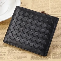 south goose genuine leather wallets luxury mens short wallet high quality sheepskin knitting business purse credit card holders
