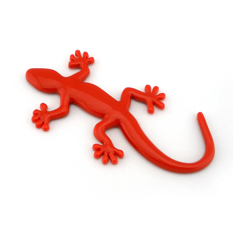 Высококачественный Красный значок gecko из АБС-пластика 3d хромированный пластик