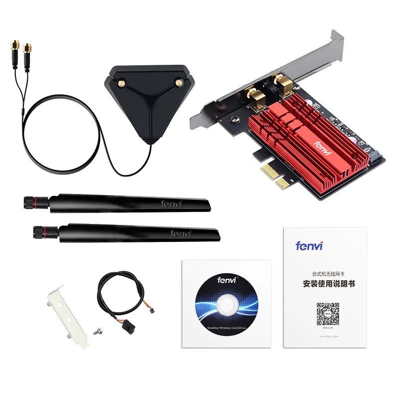 Wi-Fi адаптер Wifi6 3000 Мбит/с Беспроводной 2 4G/5 ГГц 802.11ac/ax Bluetooth 5 1 AX200NGW карта для ПК и