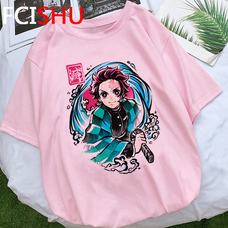 Мужская футболка с героями японского аниме Demon Slayer Kimetsu No Yaiba забавная