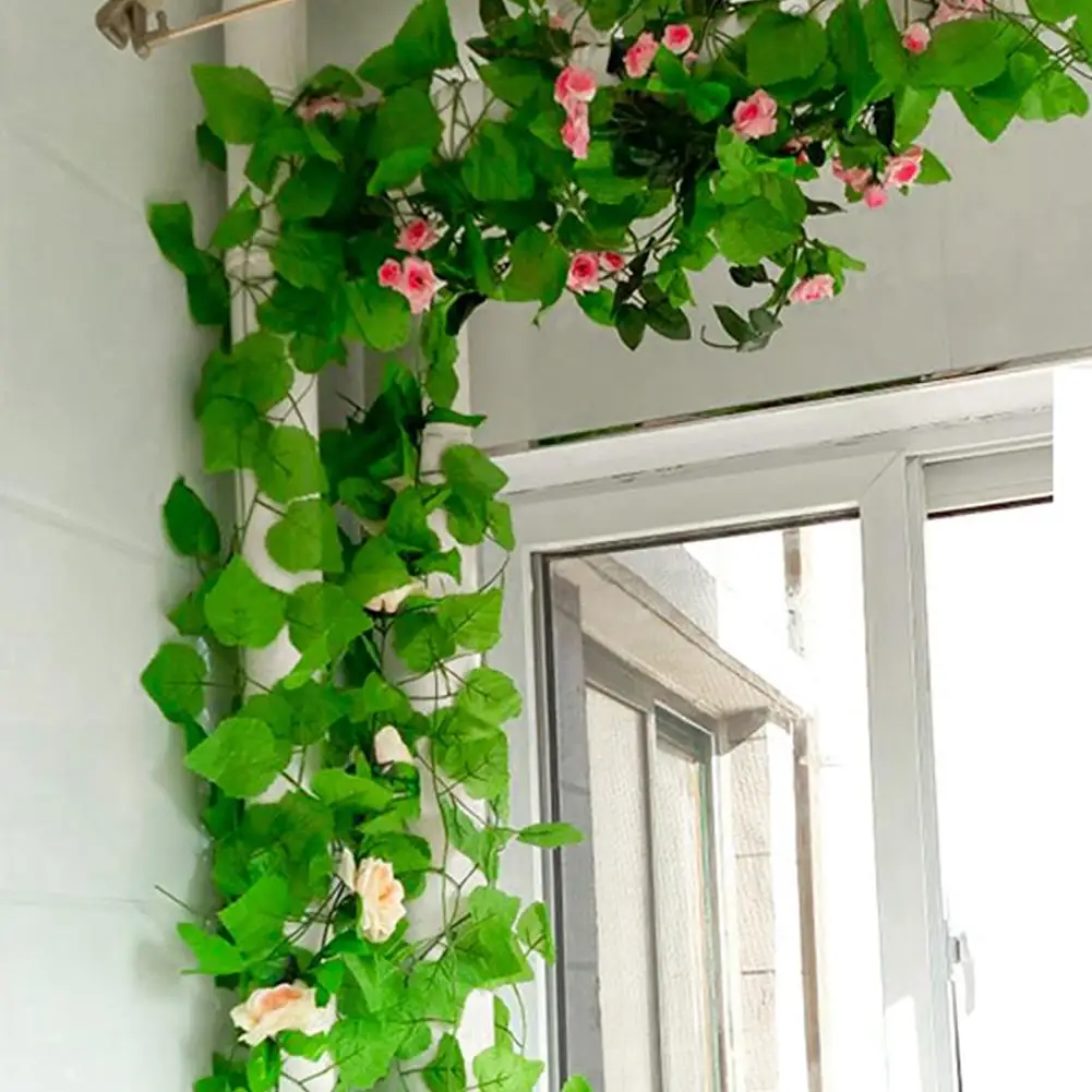 

12Pcs Artificial Plant Grape Leaves Hanging Garland Fake Vine Wedding Decoration Home Garden Office Wall Decor