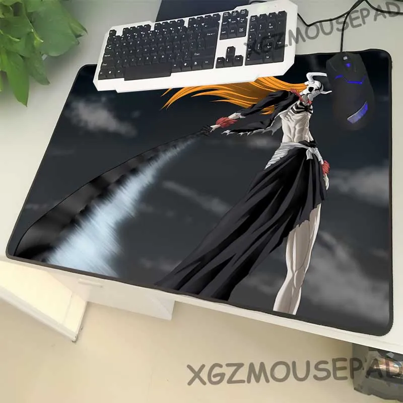 XGZ аниме большой размер игровая мышь замок край комфорт отбеливатель компьютерный стол резиновый коврик череп черный нож нескользящий 60x30