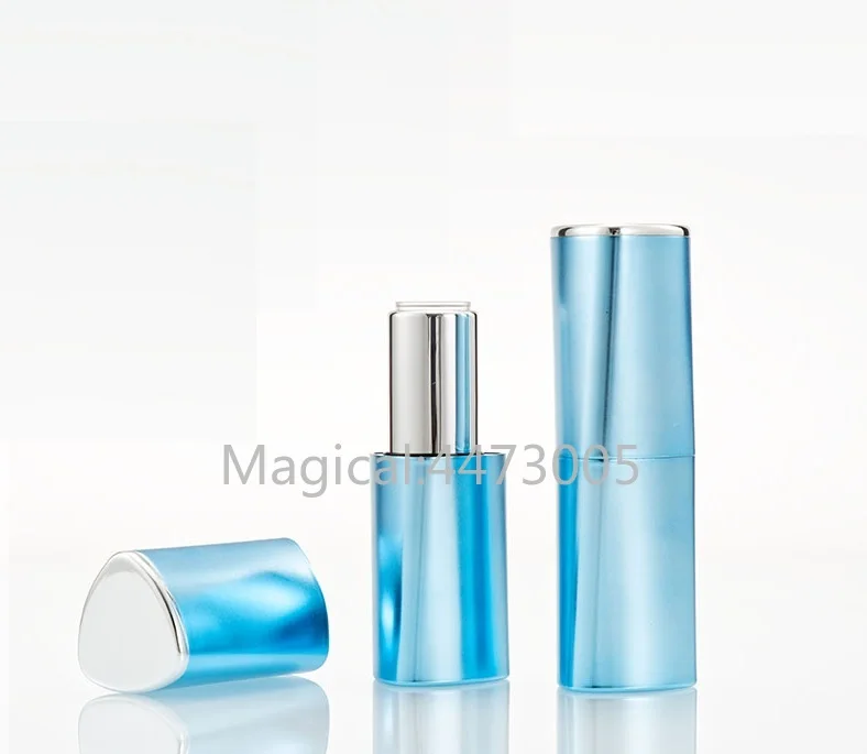 

10/30/50pcs Light Blue Purple Triangle Empty Lipstick Tube 12.1mm Lip Balm Container Lipstick Shell Packaging Cosmetics Homemade