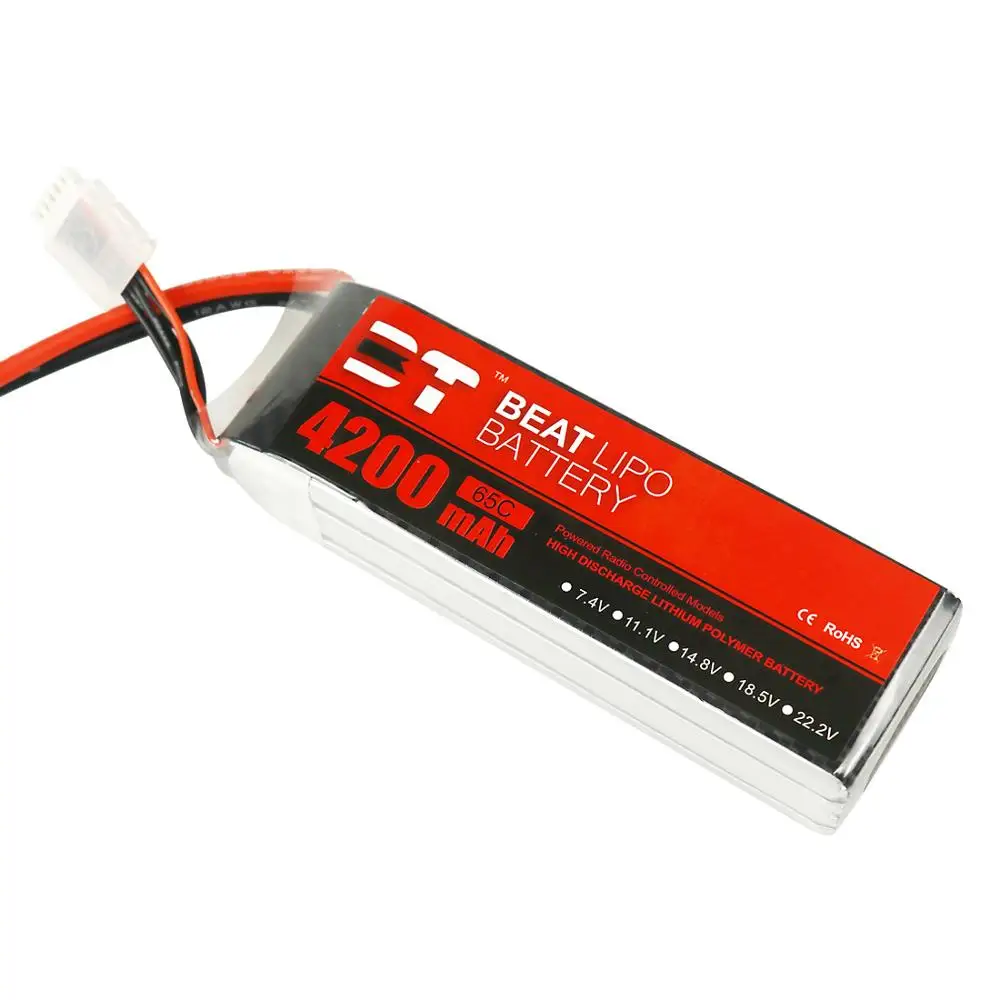 Аккумулятор Beat LIPO 2S 3S 4S 6S 4200 мАч 65C 7 4 В 11 1 14 8 в 22 2 аккумулятор Lipo для FPV гоночного