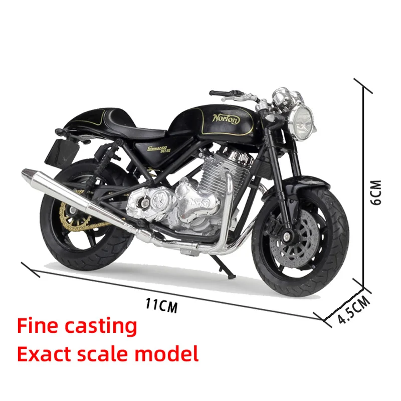 Welly 1:18 Norion commando 96 Alloy Diecast Sport Motorcycle Model Workable Shork-Absorber Toy For Children Gifts Collection |