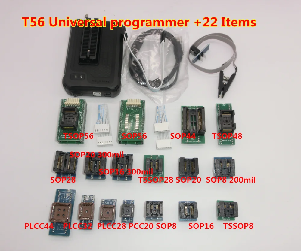 XGecu T56 программатор 56 Pin драйверы ISP поддержка 20000 + ICs для PIC/NAND Flash/EMMC