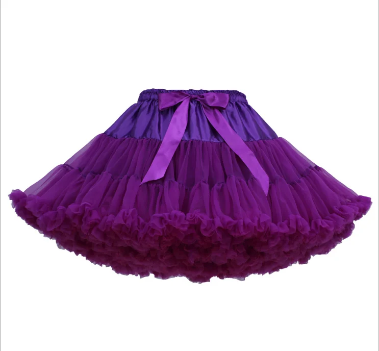 grape color Горячая Распродажа женские Мини Тюль для нижней юбки пышная короткая винтажная Свадебная подвенечная Нижняя юбка рокабилли пачка - Цвет: grape color