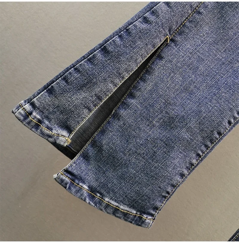 

Donsignet New Fashion Stretch Slim Slimming Irregular Jeans Feminino Jeans Jeans Woman High Waist Ripped Pants for Women