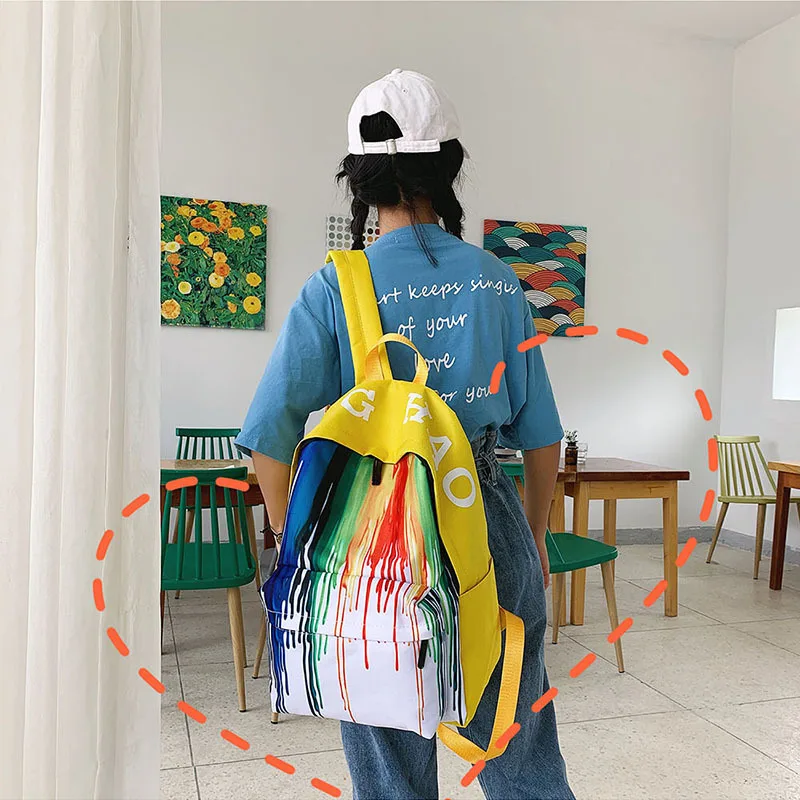 OkoLive DS0008 New Campus Backpack Female Korean High School Schoolbag Leisure Large Capacity Good Friend Backpack