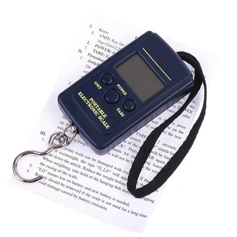 

40kg/1g Portable Digital Hanging Luggage Scale Travel Electronic Weight