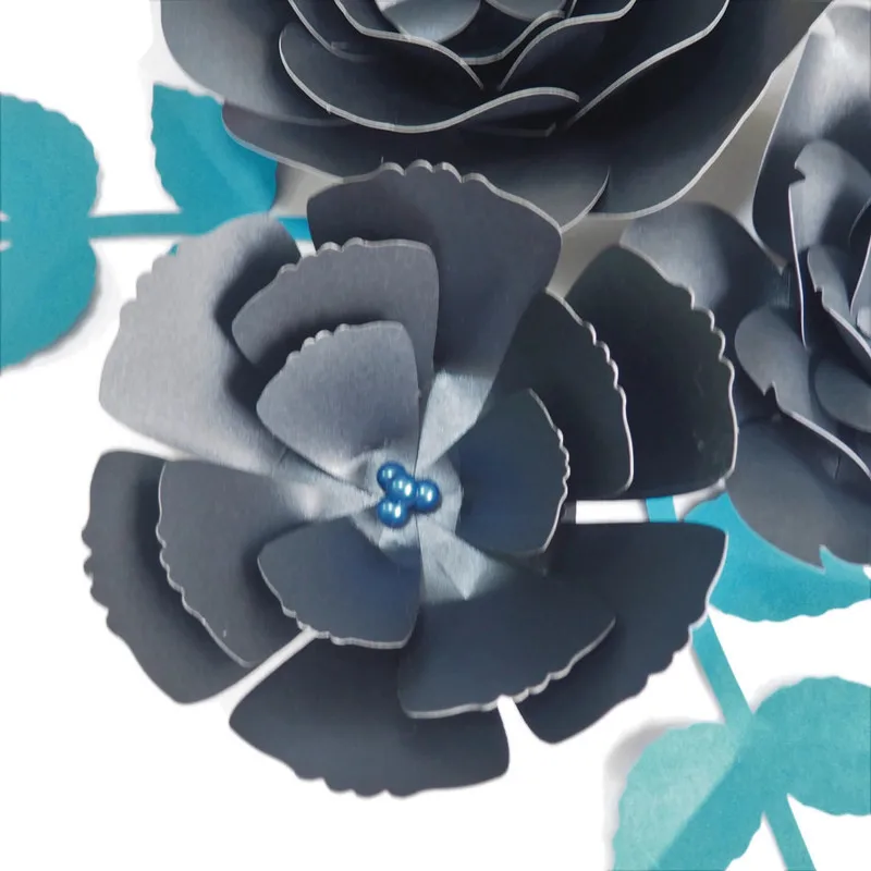 Сделай Сам гигантские бумажные цветы искусственные розы Искусственные фон 4 шт +