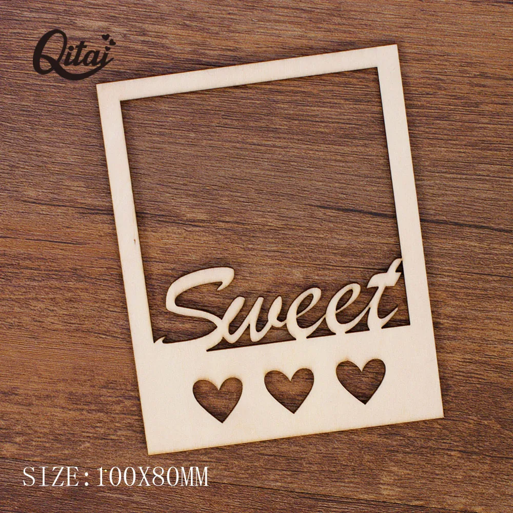 Цитай 24 шт./лот рамка Форма сладкий You & Me деревянный для украшения дома и офиса