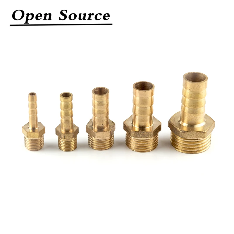 Фото Hose Barb Tail 4~25MM Brass Pipe Fitting 1/8" 1/4" 3/8" 1/2" 1" Pagoda connector BSP Male Connector Joint Copper Coupler Adapter Hose Barb Tail 4~25MM Brass Pipe Fitting 1/8" 1/4" 3/8" 1/2" 1" Pagoda connector BSP Male Connector Joint Copper Coupler Adapter