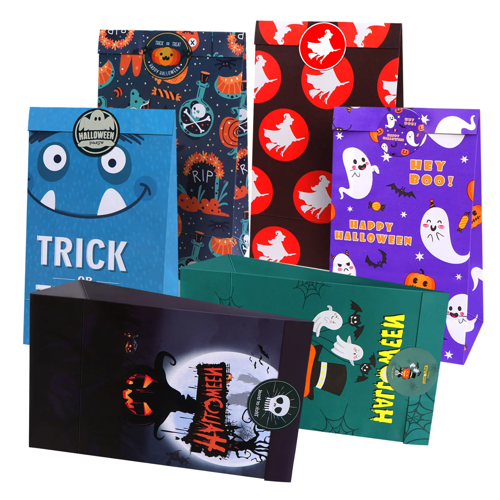 12 шт. пакет из крафт-бумаги в виде тыквы | Дом и сад