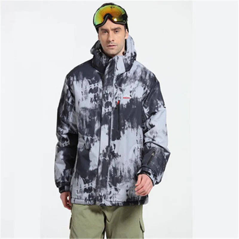 Утолщенная термальная Лыжная куртка полиэстер пуховик водонепроницаемая