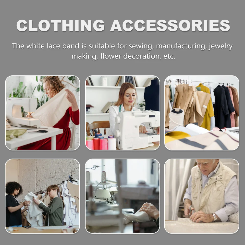 

1pc 10 Yard Pearls Trimming Lace DIY Clothes Accessories Craft Sewing Supplies