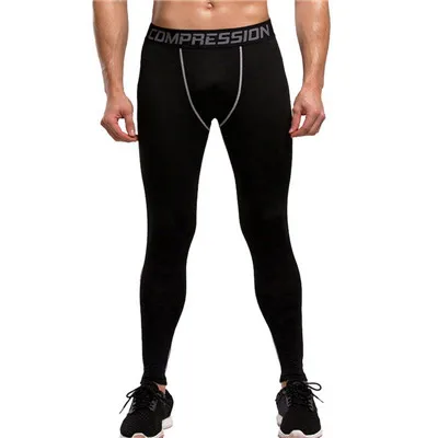 style2-black Мужские трико для бега, брюки,, мужские спортивные Леггинсы, спортивная одежда, быстросохнущие, дышащие, Pro, компрессионные, для спортзала, фитнеса, спортивные брюки - Цвет: style2-black
