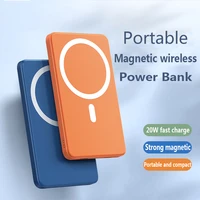 10000mah portable magnetic wireless power bank 15w mobile phone fast charger for iphone 12 13 pro max external auxiliary battery