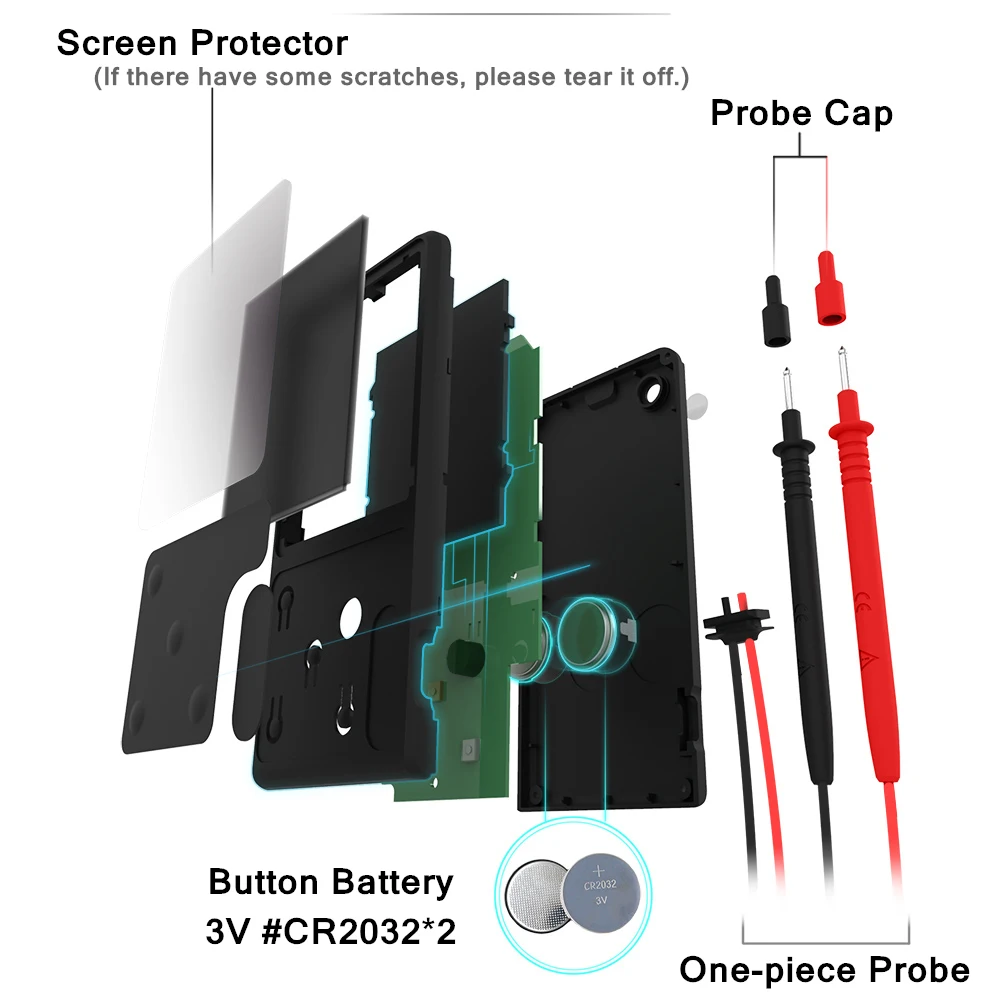 Цифровой мультиметр BSIDE Аналоговый тестер EBTN Вольтметр постоянного и