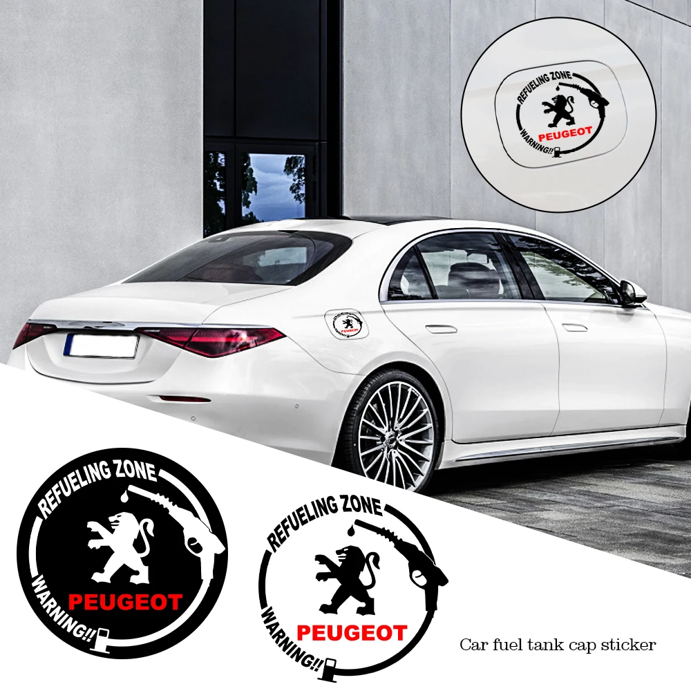 

Car Fuel Tank Cover Sticker Waterproof Tank Body Decal Auto Accessories For Peugeot 206 308 307 207 208 3008 407 508 208 RCZ 406