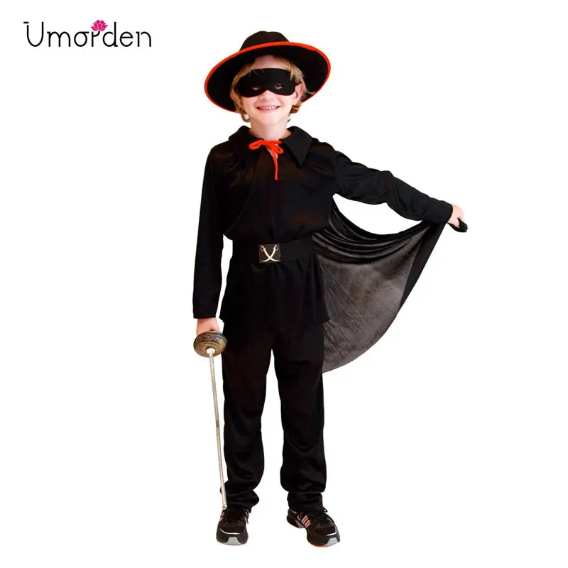 Детский костюм для Хэллоуина Umorden Purim черный рыцаря в масках мальчиков|Костюмы
