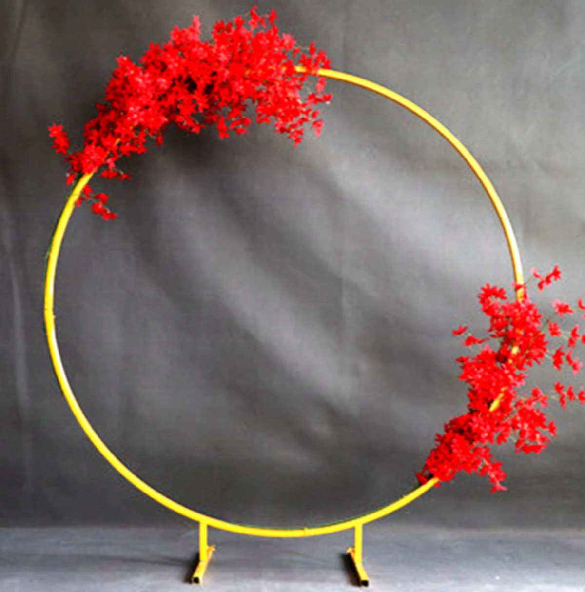 

2m Iron Background Circle Wedding Props Birthday Decor Round Ring Arch Photo Banner Flower Frame