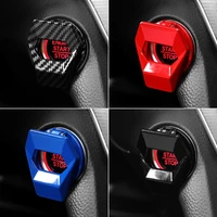 2021new car engine start stop switch button cover decorative auto accessories push button sticky cover car interior car styling