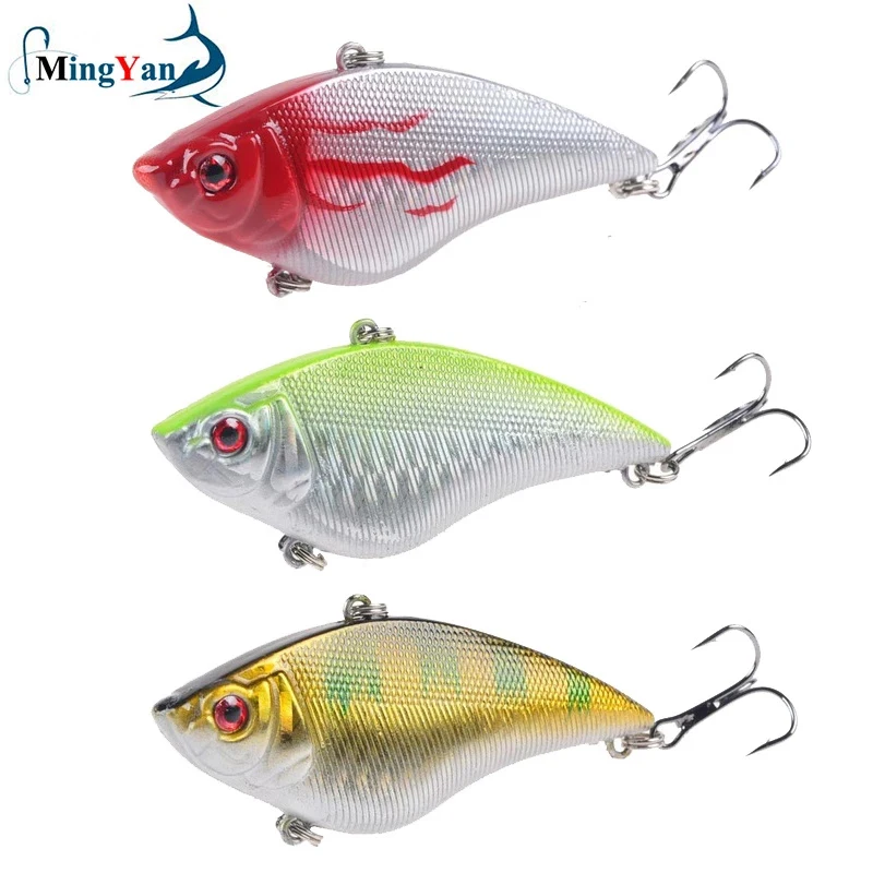 

1pcs Hard Wobblers 7cm 16G Plastic Sinking VIB Fishing Lures Artificial Bait 6# Treble Hooks Long Shot Crankbait Fishing Tackle