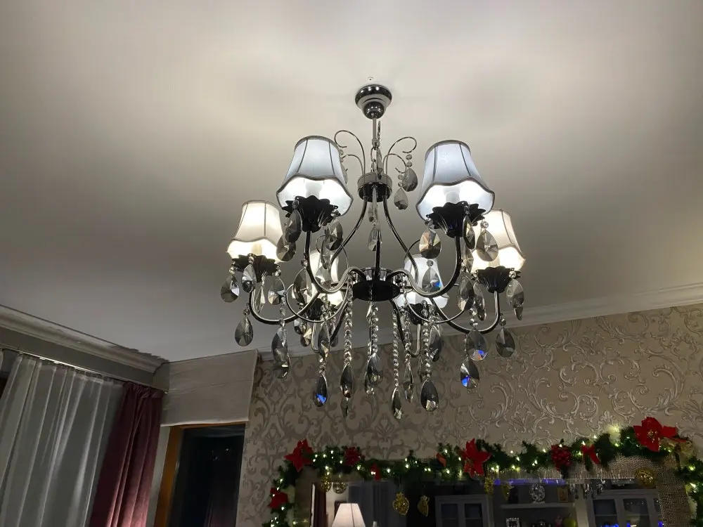 Новинка! Тканевый абажур ручной работы для люстры в форме свечи оптовая цена