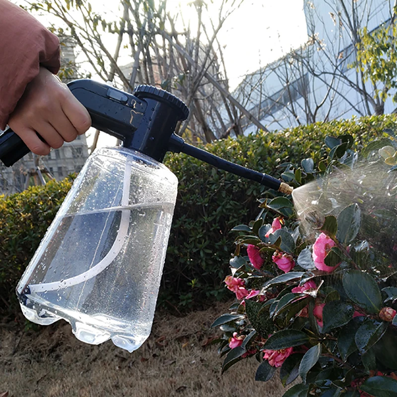 Прозрачный садовый Электрический распылитель емкость 2 л с длинным горлышком