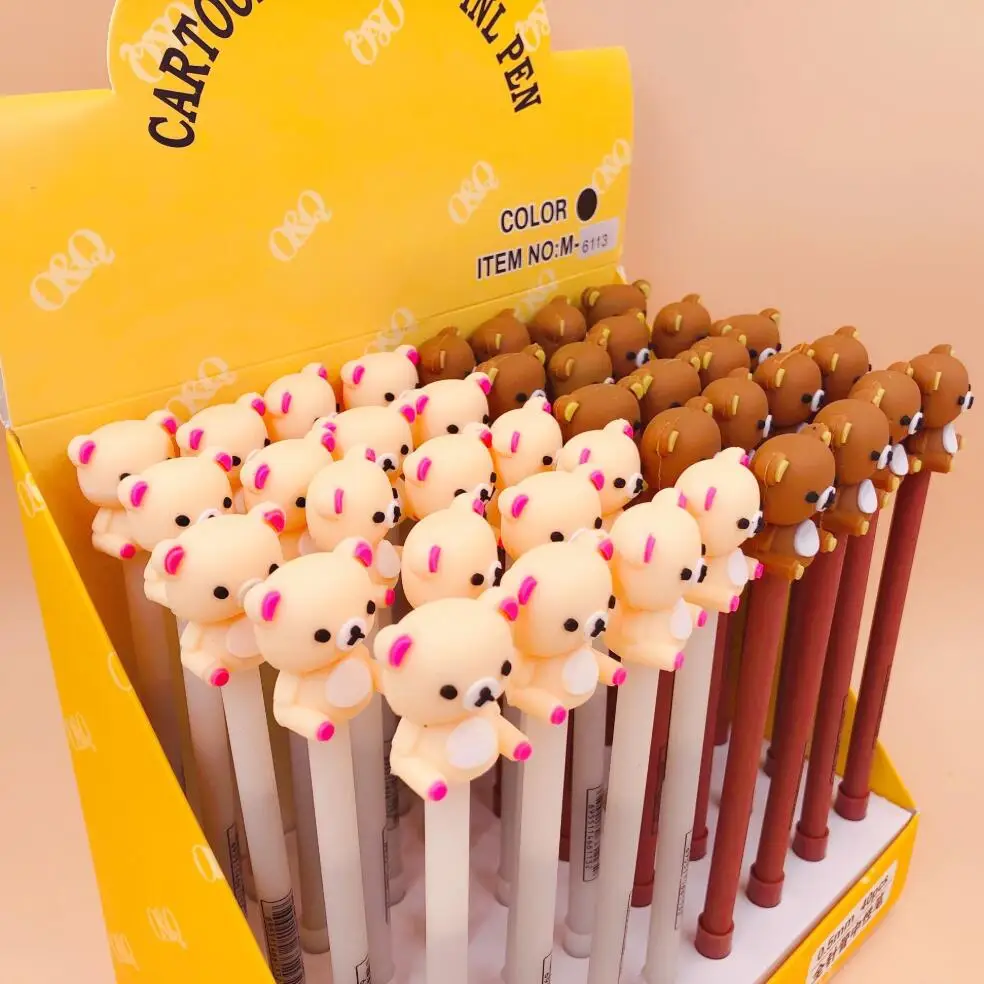 2 шт./партия Rilakkuma Детская гелевая ручка подпись ручка Escolar Papelaria школьные офисные принадлежности рекламный подарок