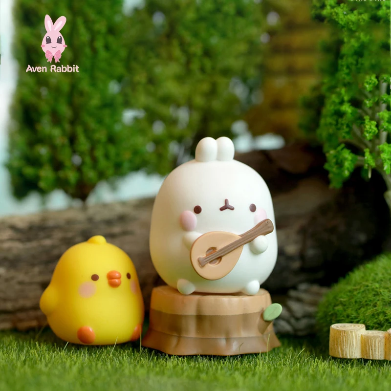 Molang кролик Кемпинг Набор фигурок игрушки Южная Корея экшн-модель подарок на день