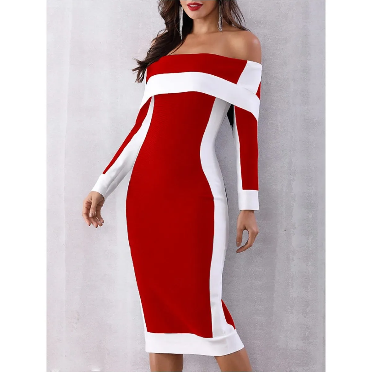 Платье женское черное с открытой спиной облегающее большого размера 5Xl 4Xl красное