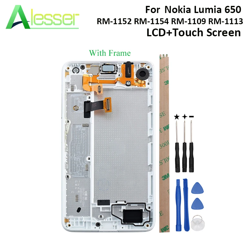 ЖК дисплей Alesser для Nokia Lumia 650 сенсорный экран с рамкой и дигитайзером