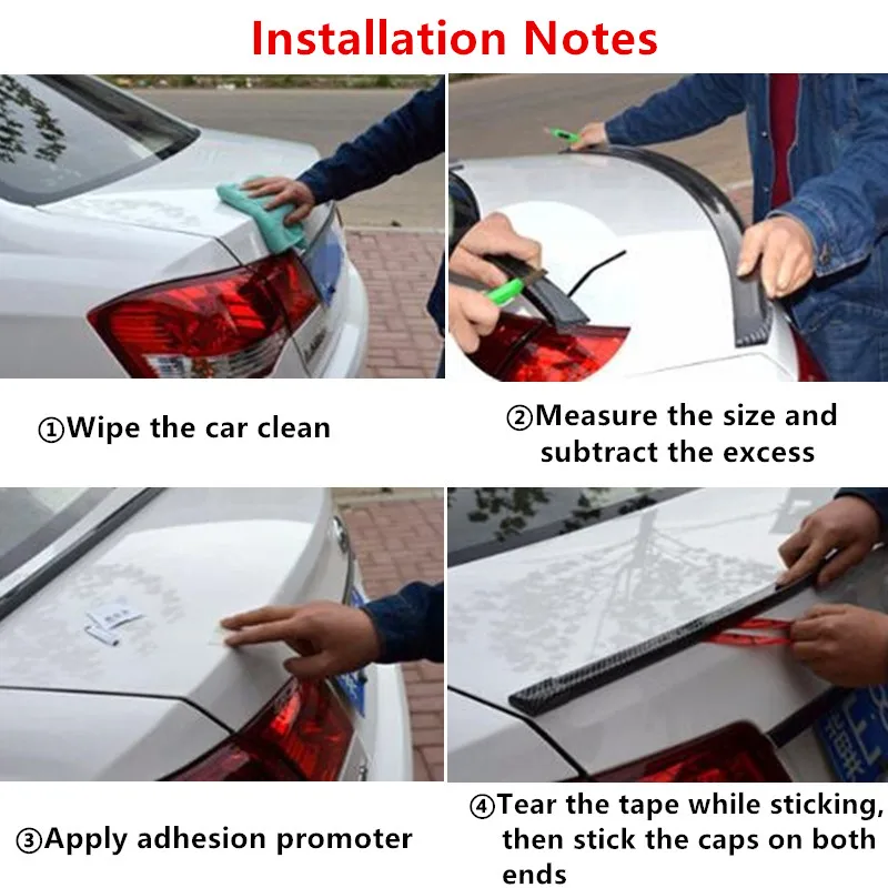 1 5 м автомобильный Стайлинг 5D Спойлеры из углеродного волокна Сделай сам ремонт