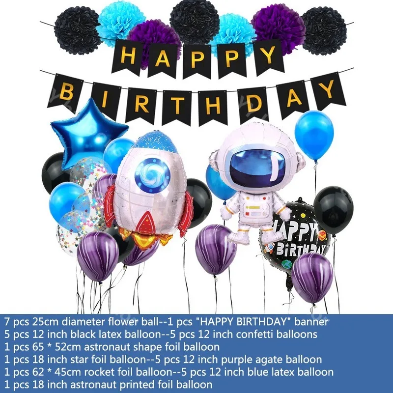 DIY Outer Space Party Astronaut Balloon Rocket Foil My 1 2 One Year Old 1st Adults Kids Boy Birthday Decor | Дом и сад