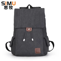 mens laptop backpack canvas bag male travel business shoulder bags high quality schoolbag casual bag men backbag rucksack