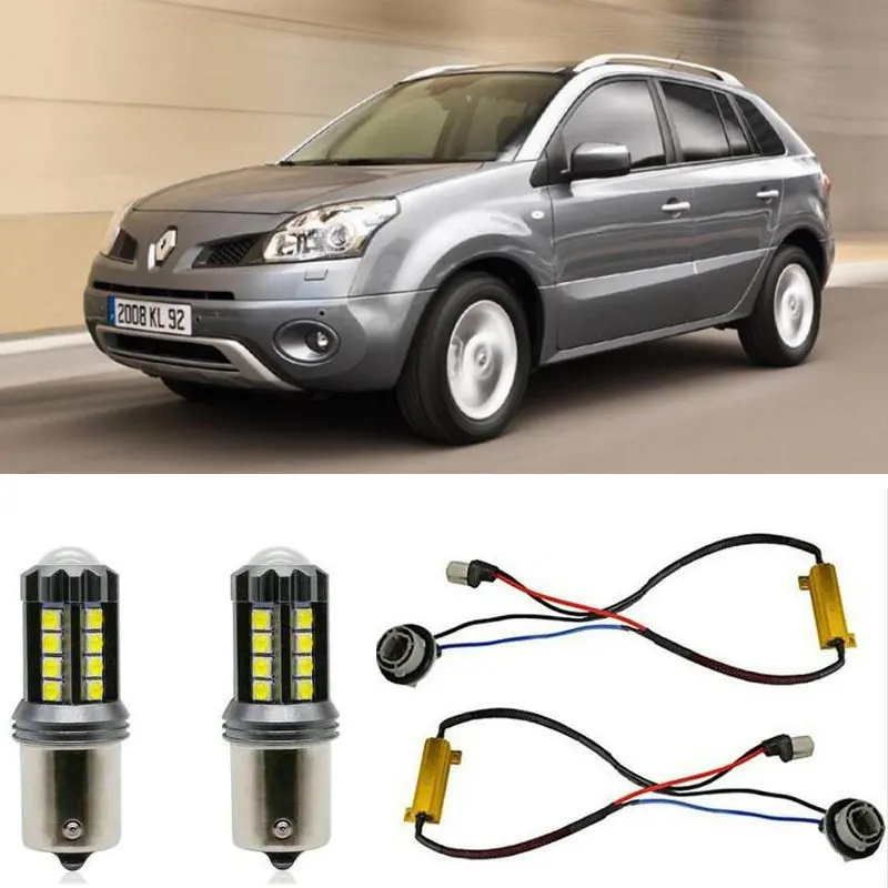 

Fog lamps for RENAULT KOLEOS I HY Stop lamp Reverse Back up bulb Front Rear Turn Signal error free 2pc