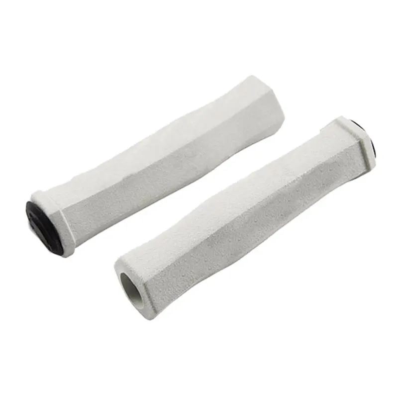 Высокая эластичность силиконовые 2 единиц, велосипед гоночный велосипед мотоцикл Ручка Бар пена губка сцепление Мягкий Нескользящий ударопрочный аксессуар - Цвет: White