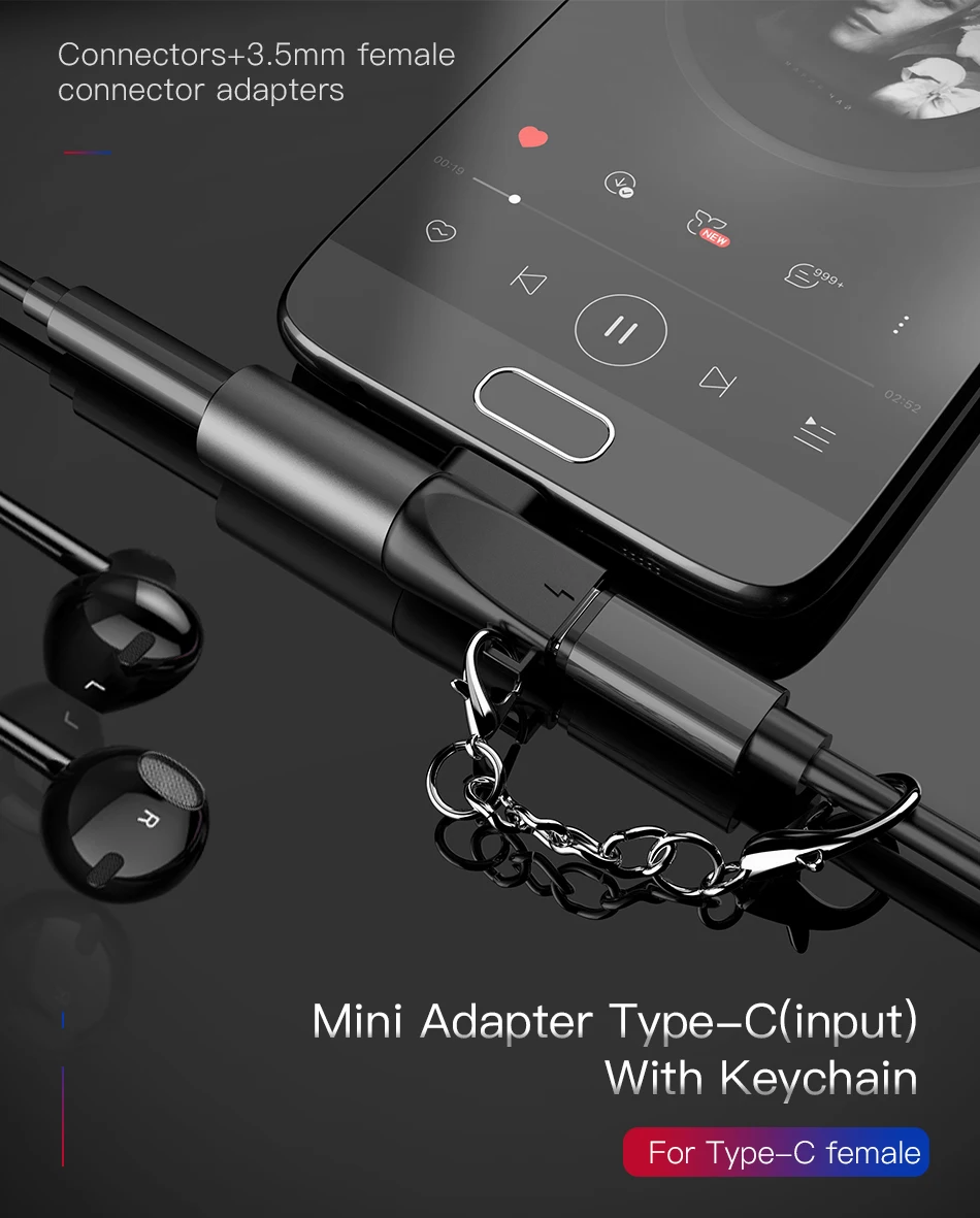 ACCEZZ mi ni usb type C до 3,5 мм Jack адаптер для Xiaomi mi 8 6 huawei P30 Pro type-C OTG зарядный кабель Jack удлинитель для наушников