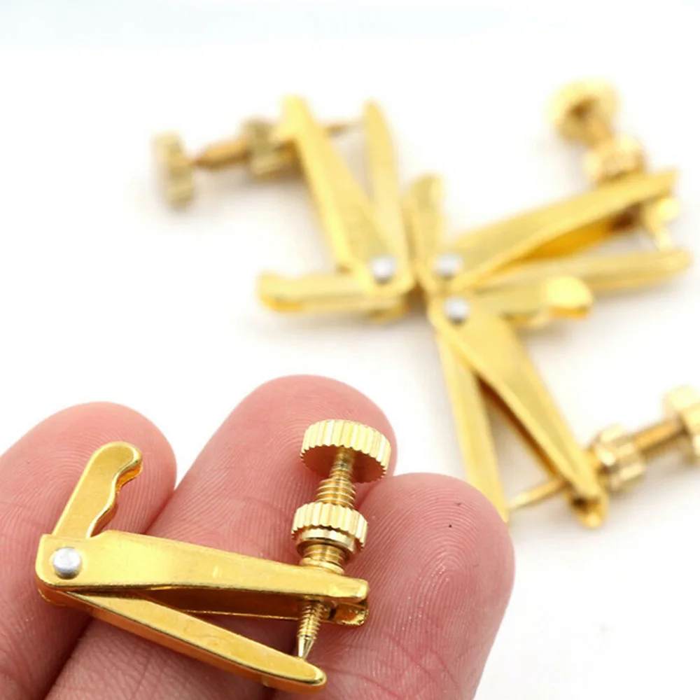 

4pcs 4/4-3/4,1/4-2/1 Professional Violin Use Plated Iron Violin Fine Tuners Spinner Adjuster