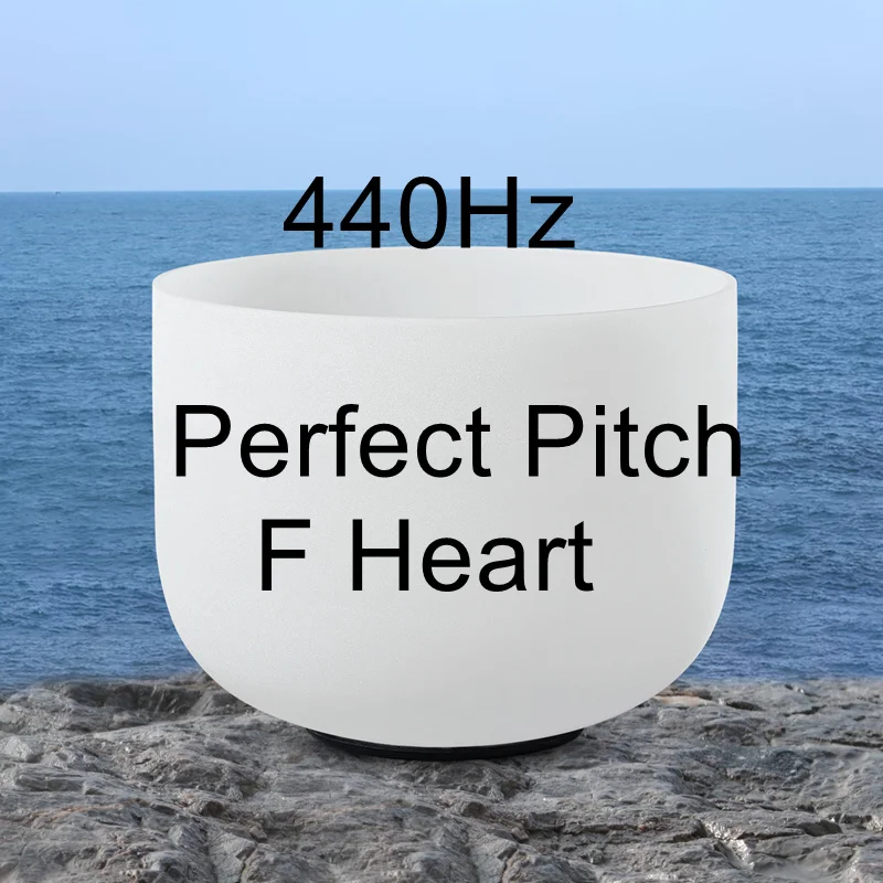 Perfect Pitch F CVNC 12 дюймов идеальный шаг Примечание C/D/E/F/G/A/B чакра Матовый Кварцевый Поющая чаша для медитации Исцеление йогой - Цвет: Perfect Pitch F