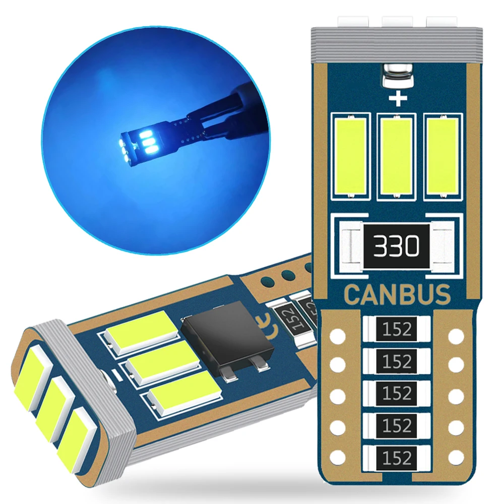 Упаковка из T10 W5W светодиодный без ошибок лампы автомобиля внутренний купол лампа